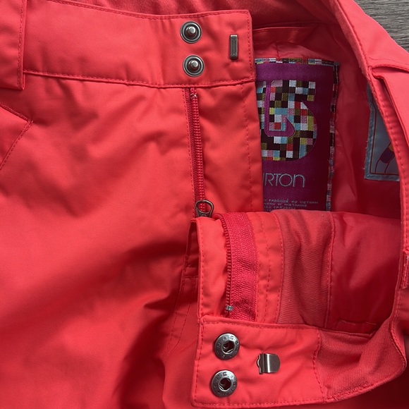 BURTON DRYRIDE YOUTH GIRLS XL WATERPROOF INSUALTED PINK SKI PANTS - Picture 9 of 14